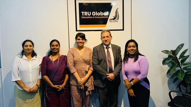 Group photo of TRU Global and Massey University representatives