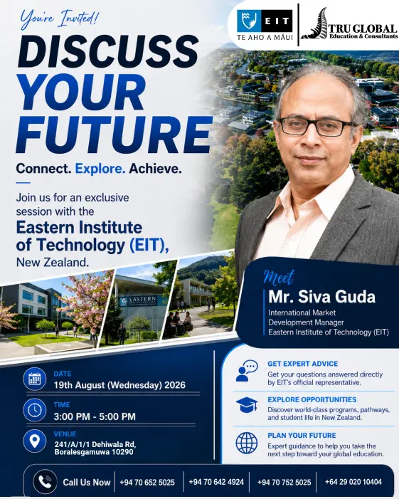 Mr. Siva Guda International Market Development Manager at Eastern Institute of Technology (EIT)